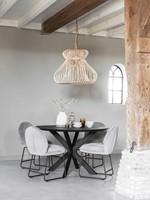 BT 611104 Dining table Shape + ML 749691 / ML 749693 Chair Bouton + ML 521817 Hanging lamp Fungo_Sfeer