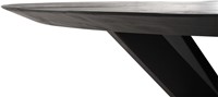 Detail dining table Shape round BLACK