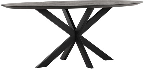 DTP Home Timeless Black dining table Shape 200 cm