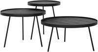 HI 301131 + HI 301133 + HI 301135 Coffee table Saturnus BLACK