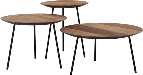 HI 301150 + HI 301152 + HI 301154 Coffee table Jupiter NATURAL