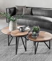 OD 842550 + OD 842552 + OD 842553 Coffee table round small, medium, large_Sfeer