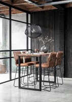 Bar table Beam + Bar chair Delaware cognac_Sfeer