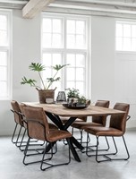 Curves dining table - RI 200014 Side chiar Delaware_Sfeer 1
