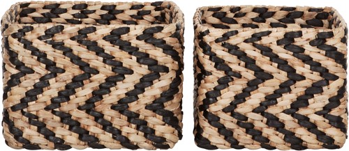 ML 890403 MUST Living square basket waterhyacinth set of 2
