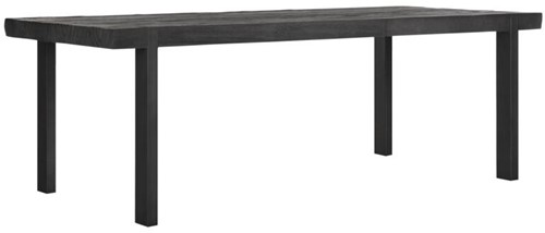 DTP Home Timeless Black dining table Beam 225 cm