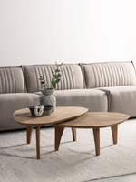 BL 741500 Bliss coffee table pebble teak_sfeer2