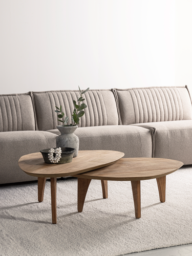 BL 741500 Bliss coffee table pebble teak_sfeer2