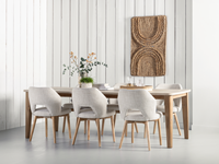 BM 752525 Bliss mortex dining table - ML 749015 Blossom chair natural ML 890929 wall panel Puerto Rico_sfeer4