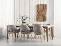 BM 752525 Bliss mortex dining table - ML 749016 Blossom chair brown ML 890929 Puerto Rico_sfeer2