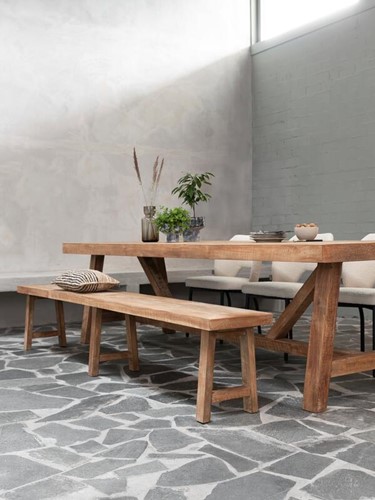 CL 581739 Monastery bench-CL 581744 Monastery dining table 280-ML 749413 Vista arm chair