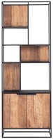 CS 606052: TV wall element bookcase Cosmo, 2 doors, open racks