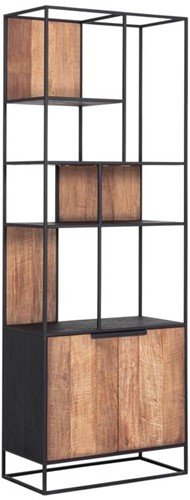 DTP Home Cosmo bookcase 2 doors, open racks