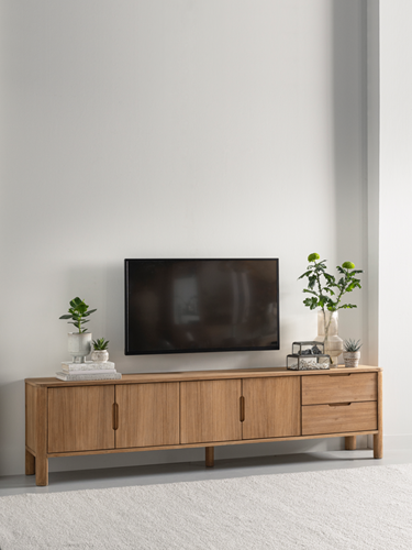 FN 401136 Forte tv stand 4 doors 2 drawers_sfeer2