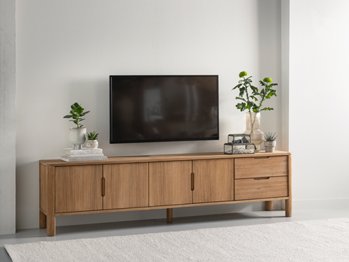 FN 401136 Forte tv stand 4 doors 2 drawers_sfeer3