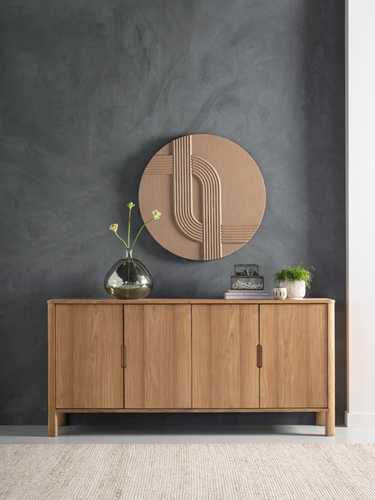 FN 401310 Forte dresser 4 doors - ML 426530 Ronja wall panel_sfeer1