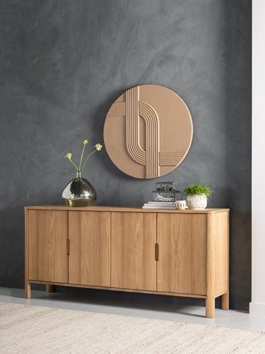 FN 401310 Forte dresser 4 doors - ML 426530 Ronja wall panel_sfeer2