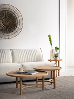 FN 401550 Forte coffee table small - FN 401552 Forte coffee table medium - FN 401554 Forte coffee table large - ML 396926 wall panel Camellia_sfeer2