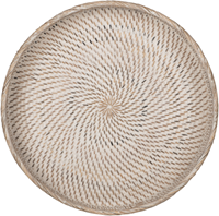ML 900802 Saint Barths round rattan tray set of 2