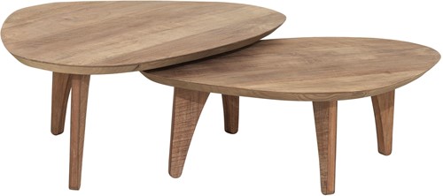 BL 741500 Bliss coffee table pebble teakwood