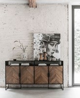 CC 206413 Dresser Criss Cross + ML 904004 Wall Art Balinese girl Ketut_Sfeer