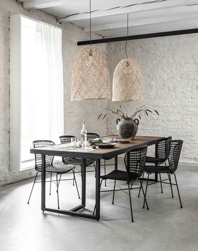 CC 206816 Dining table + ML 246717 Bahams Loom + ML 890819 Pendant lamp Es Pujols_Sfeer