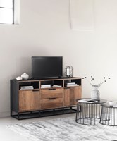 CS 605335 TV stand Cosmo No.3 High + ML 474603 Coffee table Kilimanjaro_Sfeer