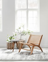 ML 450430 Lounge chair Lazy loom natural + ML 530118 Baskets Belly_Sfeer