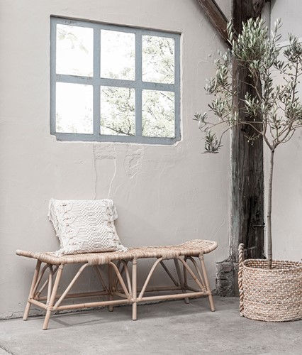 ML 520043 Bench San Antonio + ML 890460 Basket Patio + ML 920175 Cushion Boho_Sfeer 2