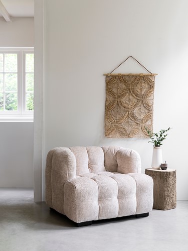 ML 749923 Lounge chair Mars - ML 890923 Wall Panel round & round - ML 325138 Side table Rocca_Sfeer