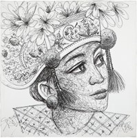 MUST Living Wall Art Balinese girl Kadek 