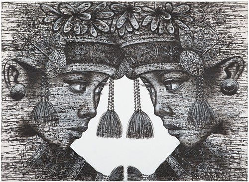 Wall Art Balinese Tweeling  