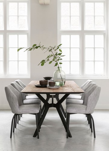 MP 204734 Dining table Metropole + Side chair Bloom_Sfeer 2