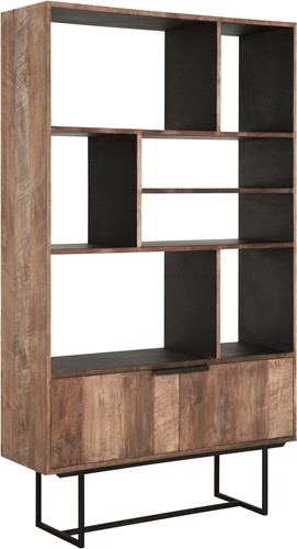 OD 842017 Bookcase No. 2, 2 doors, 7 open racks_2