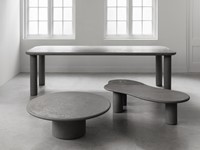 SC 180742 Dining table Clio - SC 180712 Coffee table Silo - SC 180702 Coffee table Curva_Sfeer 1