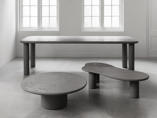 SC 180742 Dining table Clio - SC 180712 Coffee table Silo - SC 180702 Coffee table Curva_Sfeer 1