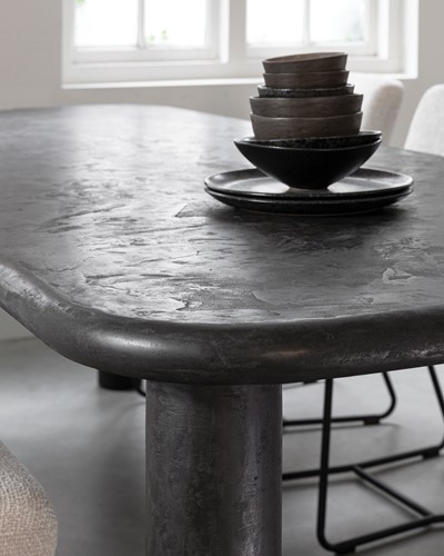 Dining table Clio rectangular Pepper_Sfeer