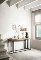 Console table Timber - ML 890920 Wall decor Boho Chic - ML 833135 Table lamp Bubble_Sfeer