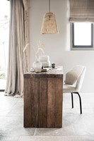 TC 320725 Writing desk Timber No.2 - ML 749515 Side chair Bloom - ML 890824 Pendant lamp Cala Bassa_Sfeer
