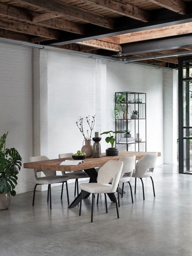 MA 940134 Newton dining table-ML 749515 Bloom side chair