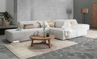 ML 588300-ML 588301 Cliff corner sofa-CL 581524 Monastery coffee table-ML Carnelian carpet