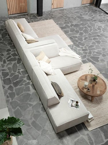 ML 588300-ML 588301 Cliff corner sofa-CL 581524 Monastery coffee table-ML Carnelian carpet