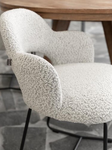 ML 749414 Vista arm chair Boucle light grey
