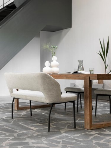 ML 749525 Bloom bench 150 Polaris natural-CL 580735 Icon dining table