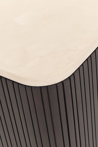 MR Maroon (hanging) TV stand detail