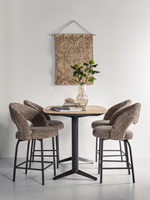 SO 250782 Soho counter table natural - ML 749824 Arca counter chair glossy brown - ML 890923 round & round_sfeer1