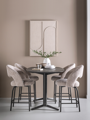 SO 251783 Soho counter table mortex - ML 749822 Aca counter chair glossy sand - ML 426510 wall panel Elyn small_sfeer1