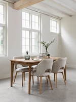 AP 461731 Apollo dining table 170 cm - ML 749015 blossom dining chair polaris natural_sf2