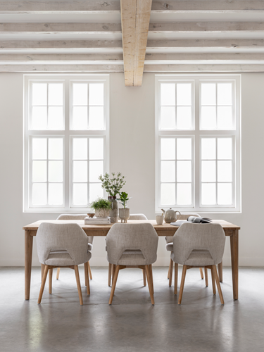 AP 461733 Apollo dining tabke 230 cm - ML 749015 blossom dining chair polaris natural_sf1