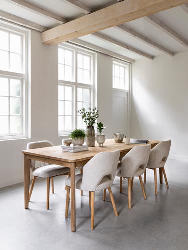 AP 461733 Apollo dining tabke 230 cm - ML 749015 blossom dining chair polaris natural_sf2